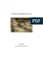 A Report On Spinning Process