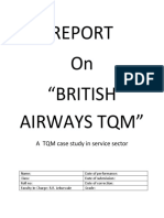 On "British Airways TQM": A TQM Case Study in Service Sector