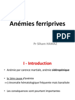 Anémies Ferriprives Pr. Hamaz