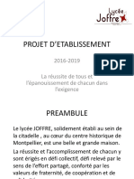 Projet Etablissement