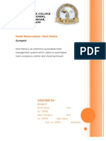 Hotel - Reservation Our Synopsis