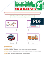 Clases de Medios de Transporte para Segundo Grado de Primaria