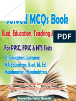 Qualify B.ed Education MCQS, B.ed. MCQs Solved MCQs