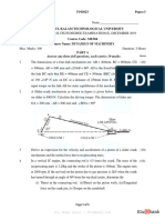 Dec 2019 ME304 - Dynamics of Machinery (S) - Ktu Qbank