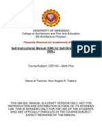 Sim SDL Cafae Cee 100 Math Plus Guidelines