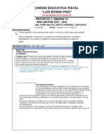 Unidad Educativa Fiscal "Luis Bonini Pino": Proyecto 3 - Semana 19 AÑO LECTIVO 2021 - 2022