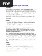 Ficha de Trabalho 10º Ano História B