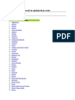 Countries of The World in Alphabetical Order