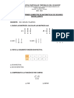 Segundo Bachillerato Evaluacion