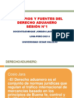 Ppt-N°1-Principios y Fuentes Del Derecho Aduanero