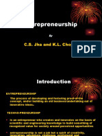 Entrepreneurship: C.S. Jha and K.L. Chopra