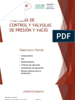 Capacitación Válvulas de Contro y Presión y Vacío