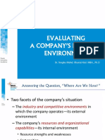 Session 3 - Evaluating A Company's External Environment