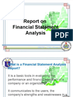 Report On Financial Statement Analysis