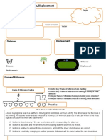 Motion Notes: Distance/Displacement