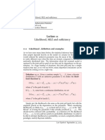 Likelihood, MLE and Sufficiency