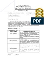 DI ISO Syllabus Format (BRAVO)