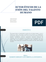 Aspectos Éticos de La Gestión Del Talento Humano