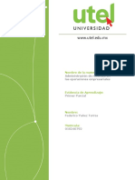 Administración de Recursos en Las Operaciones Empresariales - EA - 1P - P