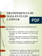 Coeficientes de Trasnferencia de Masa en Flujo Laminar