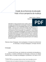 Formaçao de Profissionais de Educacao - Selma Garrido e Libaneo