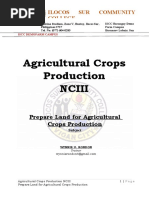 Agri-Crops Prepare Land 1st-2nd Week Module