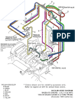 Mazda FS Engine Vacuum Hose Diagram (93-94 2.0L I4 MT)