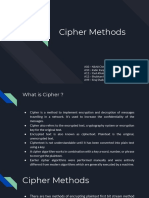 Cipher Methods: A02:-Nikhil Chhabria A10: - Kabir Kanjani A11: - Yash Khatri A12: - Shubham Koshti A49: - Siraj Shaikh