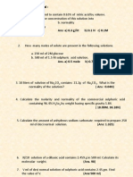 Numerical Related To Concentrations.