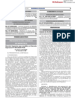 Decreto Supremo Que Modifica El Decreto Supremo #184-2020-PCM