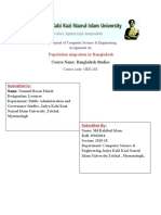 Population Migration in Bangladesh: Course Name: Bangladesh Studies