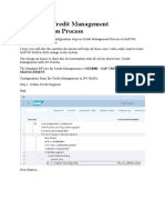 S4 HANA Credit Management Configuration Process v2