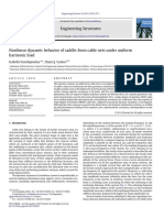 Nonlinear Dynamic Behaviour of Saddle Form Nets Under Uniform Harmonic loading-ES-Gantes