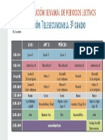 Horario de Clases Tercer Grado Telesecundaria