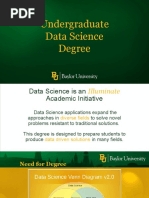 Undergraduate Data Science Degree