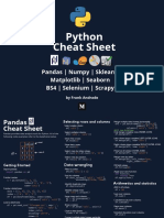 Python Cheat Sheet: Pandas - Numpy - Sklearn Matplotlib - Seaborn BS4 - Selenium - Scrapy