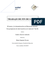 El Teatro y La Dramatización en Educación Infantil. Intervención en El Aula