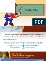 Week 3 (Absolute Value and Operation On Integers