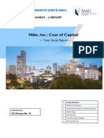 Nike Inc. - Cost of Capital Case Study