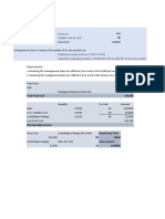 Data of Barbados Company:: Variable Cost Per Unit