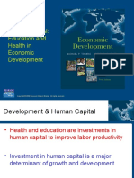 Human Capital: Education and Health in Economic Development