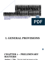 Batas Pambansa BLG. 232: An Act Providing For The Establishment and Maintenance of An Integrated System of Education