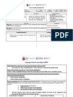 Celta Course Lesson Plan: Grammar and Speaking