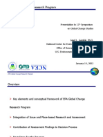 A Ten Year Plan: EPA Global Change Research Program