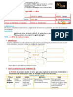 Cuarta Guía de Español Sobre La Lírica Tercero.