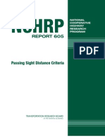 NHCRP Report 605 Passing Sight Distance Criteria - 2008