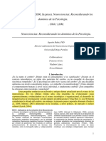 Neurociencias: Reconsiderando Los Dominios de La Psicología.