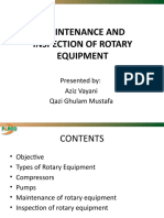 Maintenance and Inspection of Rotary Equipment