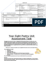 Year Eight Poetry Unit