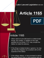 Article 1165: Labor Law and Legislation